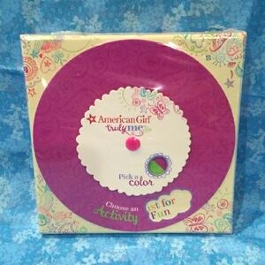 American Girl Truly Me Party Activity Game Crafts Card Advice